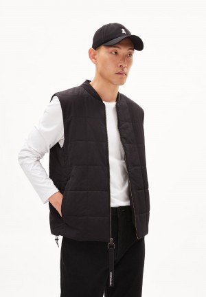 ARMEDANGELS AABISKO Waistcoat Regular Fit made of Polyamid Mix (recycled) Schwarz | 4379-XHOTJ