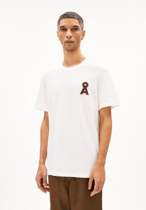 ARMEDANGELS AADONI A SIGNATURE T-Shirt Relaxed Fit made of Organic Cotton Weiß | 8975-FDBWE