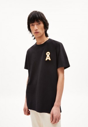 ARMEDANGELS AADONI A SIGNATURE T-Shirt Relaxed Fit made of Organic Cotton Schwarz | 2580-UYCAV