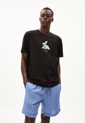 ARMEDANGELS AADONI RAABIT CLOUD T-Shirt Relaxed Fit made of Organic Cotton Schwarz | 0324-HMYIU