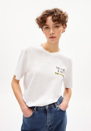 ARMEDANGELS AADO CIRCULAR Circular Tee: Trash inside Weiß | 9524-AIODM