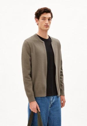ARMEDANGELS AAGADI COMPACT Knit Cardigan Regular Fit made of Organic Cotton Muddy Water | 0357-WNEUP