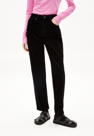 ARMEDANGELS AAIKALA CORDUROY Woven Pants made of Organic Cotton Mix Schwarz | 1567-FOUGC