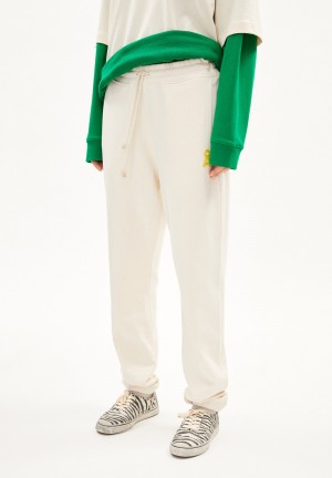 ARMEDANGELS AAIKE ICONIC CAPSULE Heavyweight Sweat Pants Regular Fit made of Organic Cotton Mix Undyed | 4578-RUXHA