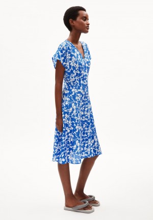 ARMEDANGELS AALBINE LAPIS Woven Dress Regular Fit made of TENCEL™ Lyocell Blau | 7304-XYCGV