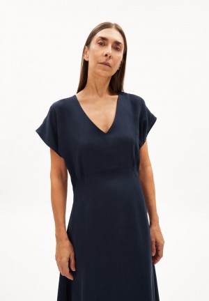 ARMEDANGELS AALBINE Woven Dress Regular Fit made of TENCEL™ Lyocell Night Sky | 9485-HOXUS