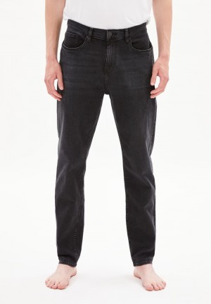 ARMEDANGELS AARJO TARPA Tapered Leg Mid Waist made of Organic Cotton Mix Schwarz | 6523-VOSZR