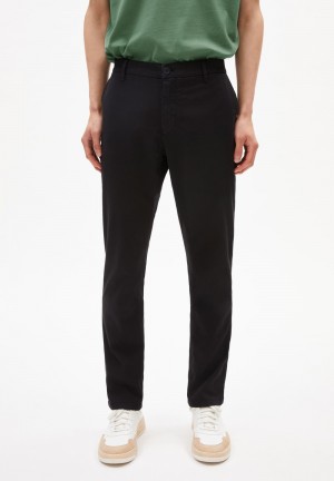 ARMEDANGELS AATO REGULAR Chino Pants Regular Fit made of Organic Cotton Mix Schwarz | 3256-MEBLW