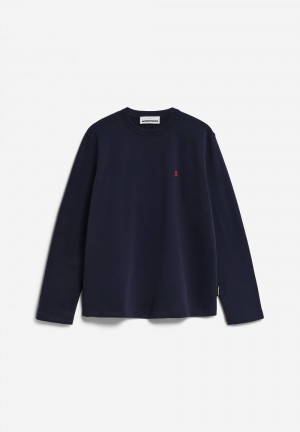 ARMEDANGELS AAVIL Sweatshirt Regular Fit made of Organic Cotton Night Sky | 0796-ZXSIV