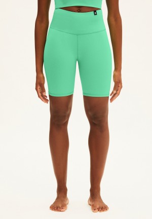 ARMEDANGELS AJAALA Activewear Shorts made of Polyamide Mix (recycled) Bright Lime-indigo | 2958-KRBQT