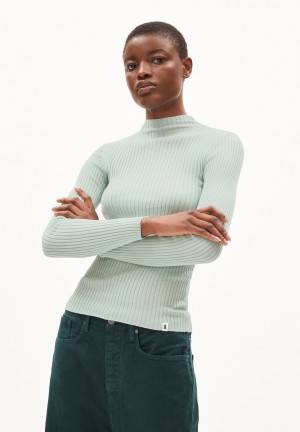 ARMEDANGELS ALAANIA Sweater Slim Fit made of Organic Cotton Grün | 7602-INXCD