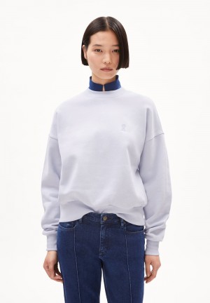 ARMEDANGELS ALIZAA Sweatshirt Oversized Fit made of Organic Cotton Morning Sky | 8657-BJEZY