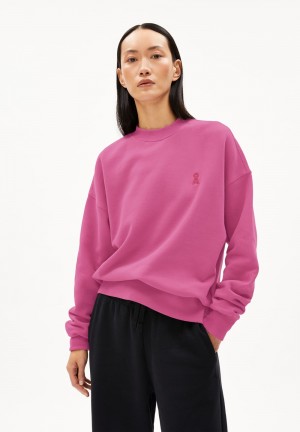 ARMEDANGELS ALIZAA Sweatshirt Oversized Fit made of Organic Cotton Crushed Berry | 9125-KPRLT