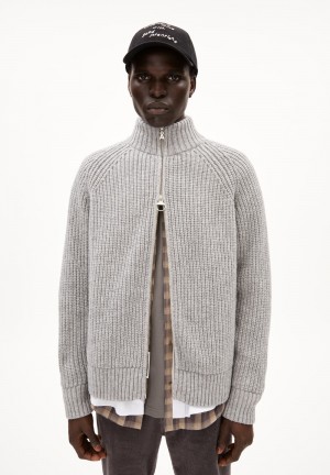 ARMEDANGELS ALJOSCHAA Sweater Relaxed Fit made of Organic Wool Mix Hellgrau | 8416-CQDVY