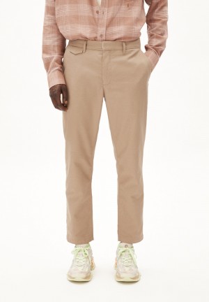 ARMEDANGELS ALVAARO LINEN Chino Pants made of Linen-Mix Cinnamon Dust | 4607-JCUTI