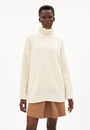 ARMEDANGELS AMALAA Sweater Oversized Fit made of Organic Wool Mix (recycled) Oatmilk | 7496-NEXAC