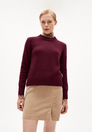 ARMEDANGELS AMALIAAS EREN COTTON Sweater Relaxed Fit made of Organic Cotton Cranberry Juice | 8219-GTYNX