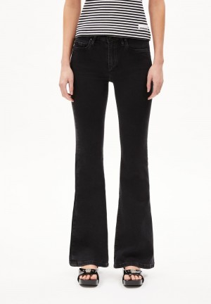 ARMEDANGELS ANAMAA X STRETCH Flared Leg Mid Waist made of Organic Cotton Mix True Anchor | 4053-PXAUN