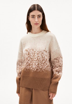 ARMEDANGELS ANIAA DEGRADEE Pullover Oversized Fit mage of cottonmix Cedar Wood-rose Quartz | 6075-JYXEL