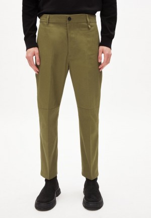 ARMEDANGELS ARBEJAA Pants Regular Fit made of Organic Cotton Oliva | 7039-GHNMT
