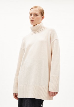 ARMEDANGELS ARDIAA ROLLNECK Sweater Loose Fit made of Organic Wool Mix Oatmilk | 2178-BYGOR