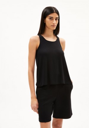 ARMEDANGELS ARELINAA Top Regular Fit made of LENZING™ ECOVERO™ Viscose Mix Schwarz | 6302-VGWSY