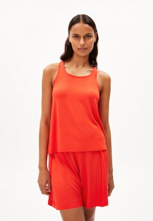 ARMEDANGELS ARELINAA Top Regular Fit made of LENZING™ ECOVERO™ Viscose Mix Rot | 7638-IDVEH