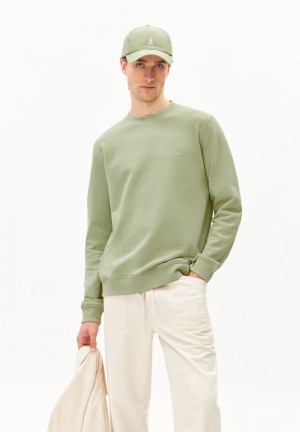 ARMEDANGELS BAARO COMFORT Sweatshirt Regular Fit made of Organic Cotton Mix Hell | 8715-NUJVH