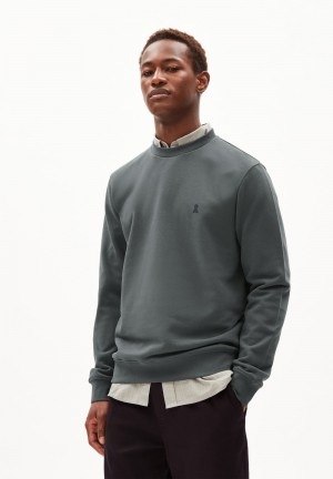 ARMEDANGELS BAARO COMFORT Sweatshirt Regular Fit made of Organic Cotton Mix Space Steel | 6971-PWGED