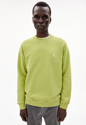ARMEDANGELS BAARO COMFORT Sweatshirt Regular Fit made of Organic Cotton Mix New Moss | 2936-DVTEK