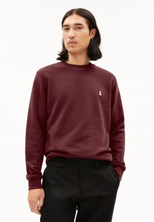 ARMEDANGELS BAARO COMFORT Sweatshirt Regular Fit made of Organic Cotton Mix Cranberry Juice | 5603-MNRAE