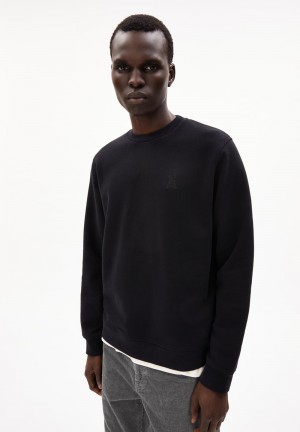 ARMEDANGELS BAARO NESTLING Sweatshirt Regular Fit made of Organic Cotton Mix Schwarz | 2678-PGXAR