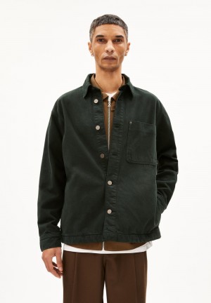 ARMEDANGELS BAASIO GMT DYE Overshirt Relaxed Fit made of recycled Cotton Dunkel | 1678-EIJCU