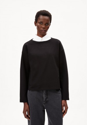 ARMEDANGELS BEAA TRICE Longsleeve Loose Fit made of TENCEL™ Lyocell Mix Schwarz | 3061-TCWYZ