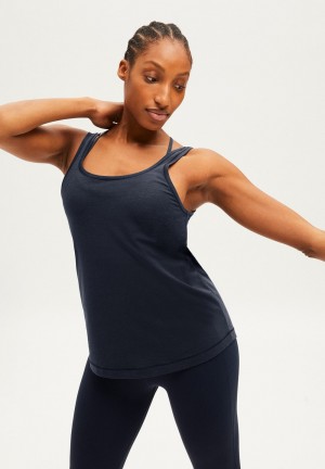 ARMEDANGELS BENISHAA Activewear Top made of TENCEL™ Lyocell Mix Indigo | 6948-YWXML