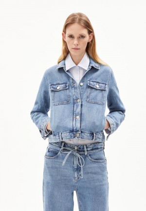 ARMEDANGELS BLUSONAA Denim Jacket Oversized Fit made of Organic Cotton Mix Indigo | 1206-MGREZ
