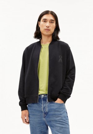 ARMEDANGELS BOSAAS Sweat Jacket Relaxed Fit made of Organic Cotton Schwarz | 4509-CIVJW