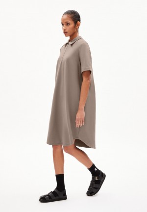 ARMEDANGELS CAMILAARA Jersey Dress Loose Fit made of Organic Cotton Mix Muddy Water | 1263-PQTOM