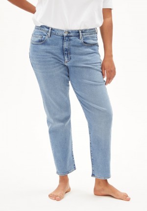 ARMEDANGELS CAYAA TARPA Jeans Tapered Leg Low Waist Ankle Organic Cotton Mix Comfort-Stretch Hell | 2487-FIUHA