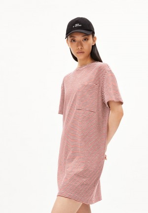 ARMEDANGELS CHAARA LOVELY STRIPES Jersey Dress Relaxed Fit made of Organic Cotton Dunkel | 4571-TDUJE
