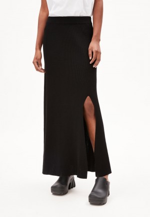 ARMEDANGELS DAAMILAAS Knit Skirt Relaxed Fit made of Organic Cotton Schwarz | 5802-TQRLN