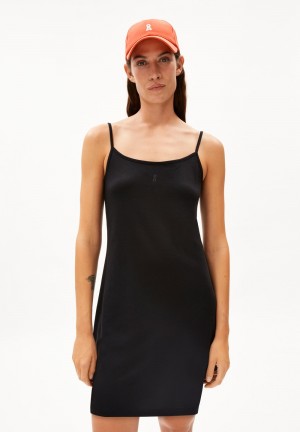 ARMEDANGELS DAARIMA Jersey Dress Slim Fit made of TENCEL™ Lyocell Mix Schwarz | 2569-TXAPS