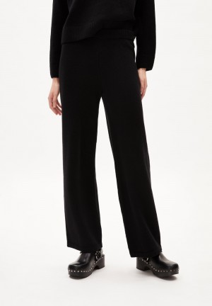ARMEDANGELS DANILAA REGLANA Knit Pants made of Organic Wool Mix Schwarz | 2586-FGBNL
