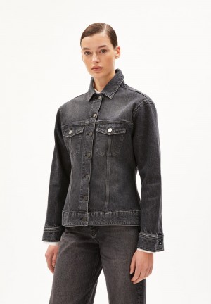 ARMEDANGELS DENSIAA Denim Jacket Oversized Fit made of Organic Cotton Mix Schwarz | 3210-JROMN