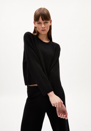 ARMEDANGELS DILIRIAA REGLANA Sweater Loose Fit made of Organic Wool Mix Schwarz | 4268-RDATK