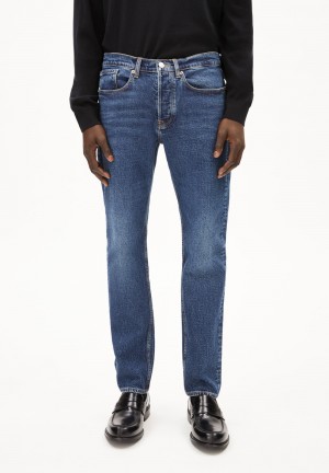 ARMEDANGELS DYLAANO Jeans Straight Leg Mid Waist Organic Cotton Mix Comfort-Stretch Polaris | 3704-SDOJY