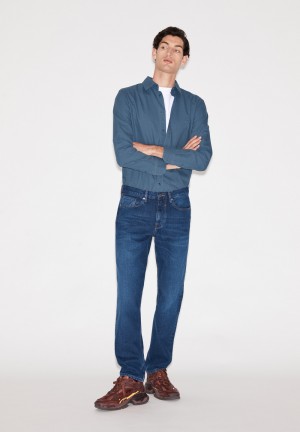 ARMEDANGELS DYLAANO Jeans Straight Leg Mid Waist recycled Cotton Non-Stretch Shower | 5369-HVDQX