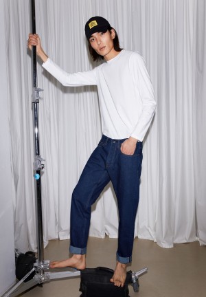 ARMEDANGELS DYLAANO SELVEDGE Straight Leg Mid Waist made of Organic Cotton Mix Rinse | 2930-EOMUZ