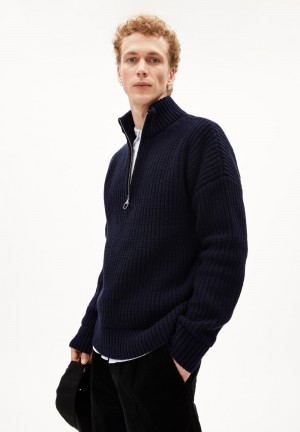 ARMEDANGELS ELIJAA Sweater Relaxed Fit made of Organic Wool Mix Night Sky | 5279-YCVOA