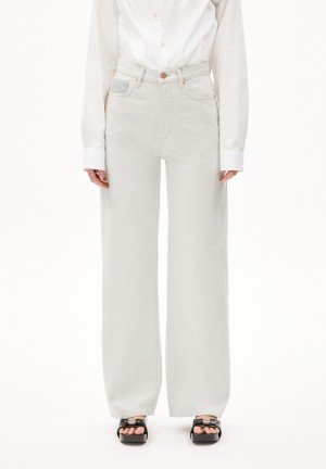 ARMEDANGELS ENIJAA PREMIUM Wide Leg High Waist made of Organic Cotton Mix Hell | 2764-TRZOY